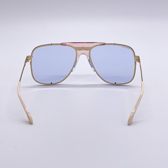 NEW GUCCI GG0739S 005 UNISEX PILOT FRAME SUNGLASSES GUCCI GG0739S BLUE - Picture 8 of 12